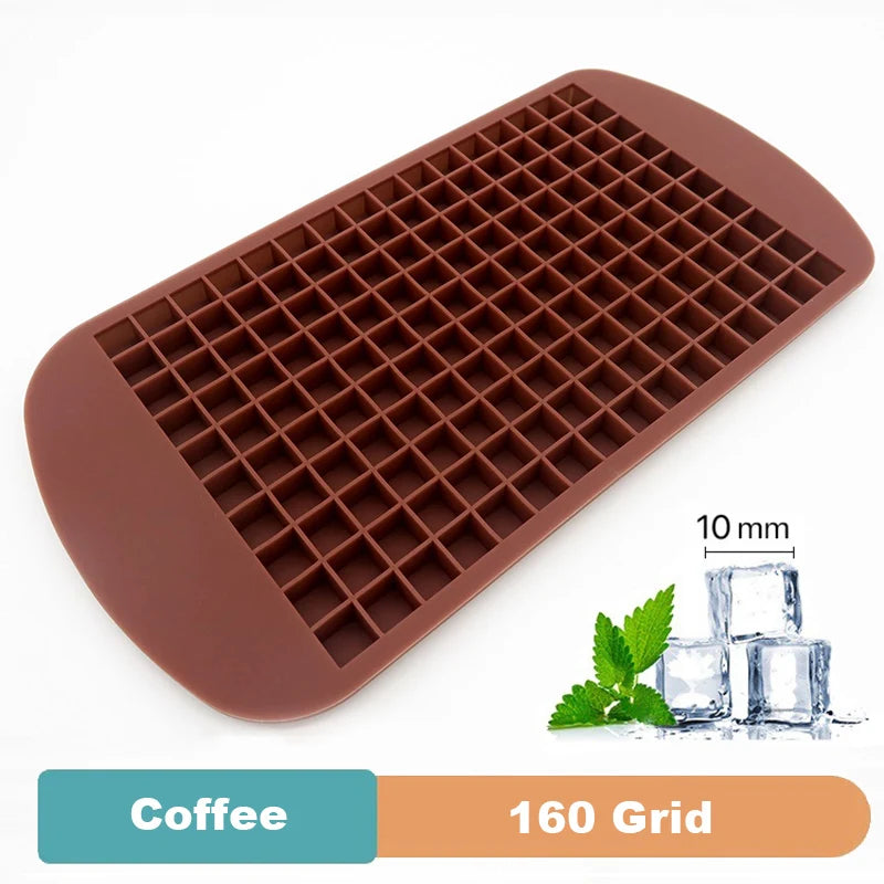 4/6/8/15/160 Grid Big Ice Tray Mold Giant Jumbo Large Food Grade Silicone Ice Cube Square Tray Mold DIY Ice Maker Ice Cube Tray