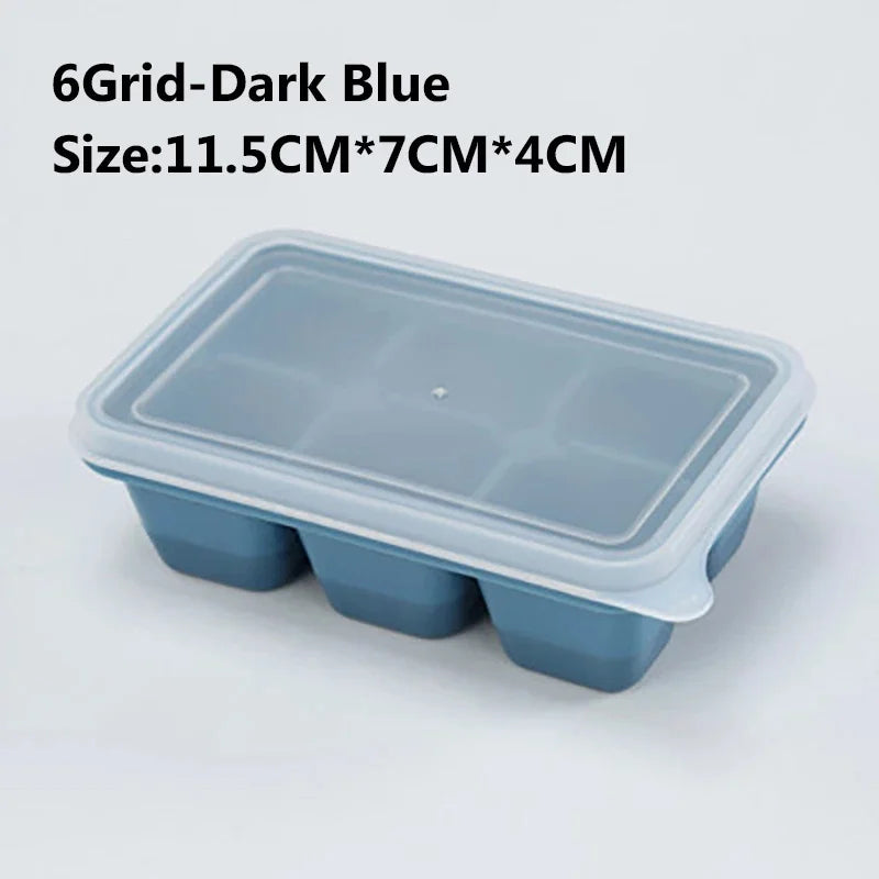 4/6/8/15/160 Grid Big Ice Tray Mold Giant Jumbo Large Food Grade Silicone Ice Cube Square Tray Mold DIY Ice Maker Ice Cube Tray