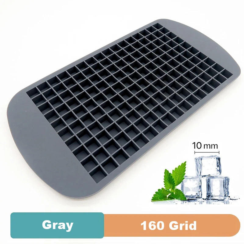 4/6/8/15/160 Grid Big Ice Tray Mold Giant Jumbo Large Food Grade Silicone Ice Cube Square Tray Mold DIY Ice Maker Ice Cube Tray